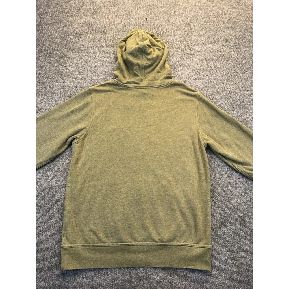 The North Face Hoodie Olive Green Logo Pullover Sweatshirt Men's Large